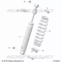 SUSPENSION, AMMORTIZZATORE POSTERIORE
