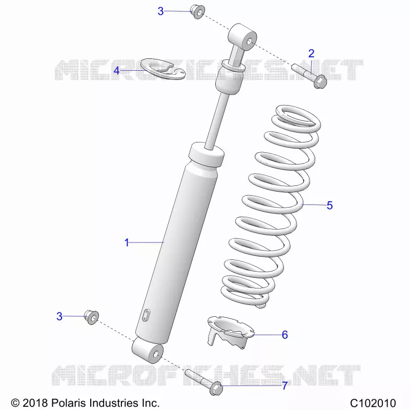 SUSPENSION, AMMORTIZZATORE POSTERIORE