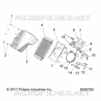 ENGINE, SISTEMA DI RAFFREDDAMENTO, RADIATOR/SHROUD