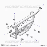 CHASSIS, FRONT PARAURTI 