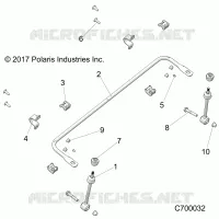 SUSPENSION, FRONT BARRA DI STABILIZZAZIONE