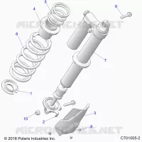 SUSPENSION, REAR SHOCK MONTAGGIO