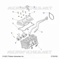 ENGINE, THROTTLE BODY AND VALVOLA COPERTURA