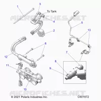 SISTEMA DI ALIMENTAZIONE CARBURANTE, RAIL, LINES AND THROTTLE BODY