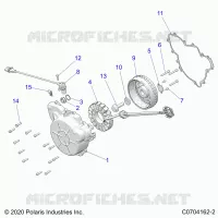 ENGINE, STATOR AND FLYRUOTA