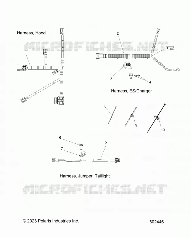 ELETTRICO, HARNESS, HOOD, E.S. START, TAILLIGHT