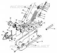 POSTERIORE SWING ARM   SHOCK 6X6 350L W938739 (4924062406037A)