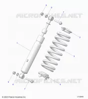 SUSPENSION, REAR SHOCK MONTAGGIO