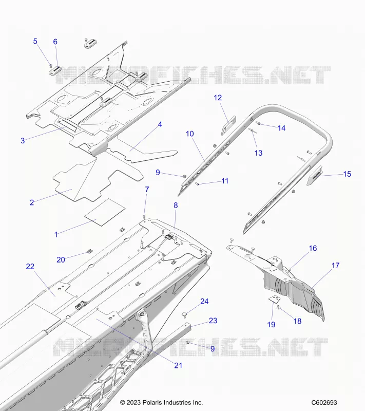 PARAURTI, REAR, CLOSEOFF, TUNNEL COVER