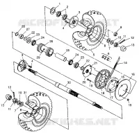 TRAZIONE POSTERIORE  Scrambler 500 W97BC50A (4943074307C006)
