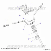 TIMONE, HANDLEBAR AND CLAMPS