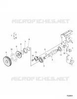 ENGINE, CARBURANTE CAMSHAFT AND GOVERNOR SHAFT