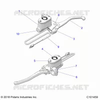 FRENO ANTERIORE BRAKE LEVER AND MASTER CYLINDER