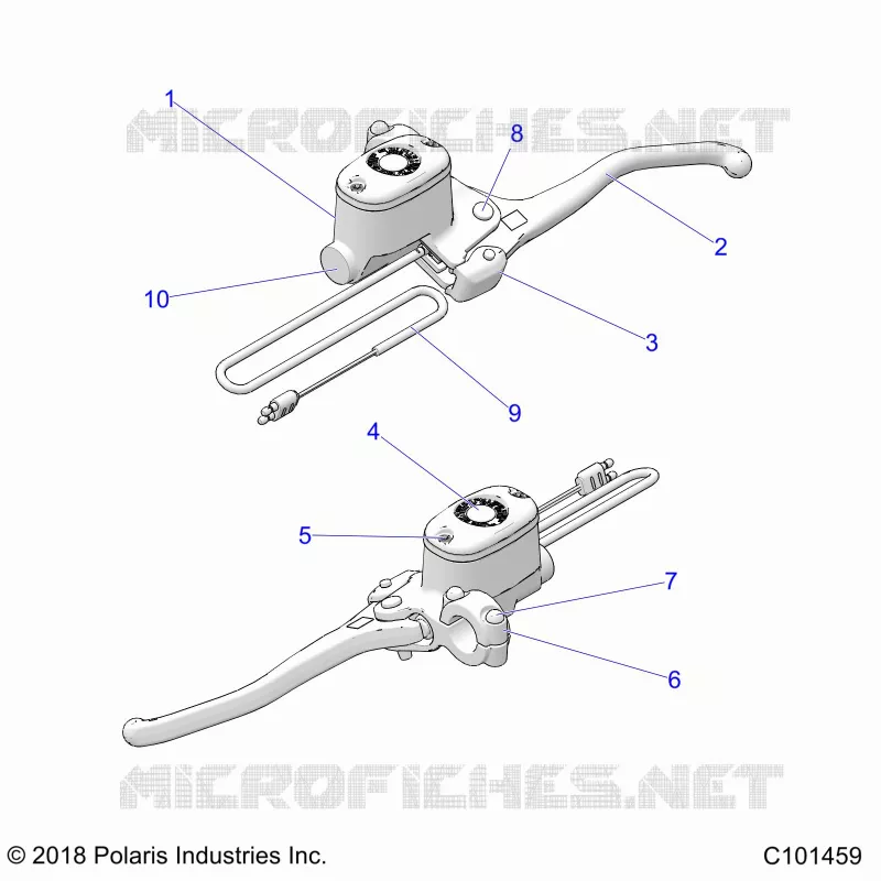 FRENO ANTERIORE BRAKE LEVER AND MASTER CYLINDER