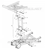 POSTERIORE PAVONEGGIARSI STABILIZZATORE ASSEMBLY 6x6 400L