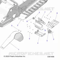 CHASSIS, FOOTREST-LH AND PROTEZIONE FRIZIONE