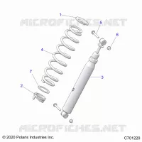 SUSPENSION, REAR SHOCK MONTAGGIO