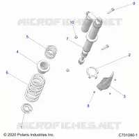 SUSPENSION, REAR SHOCK MONTAGGIO