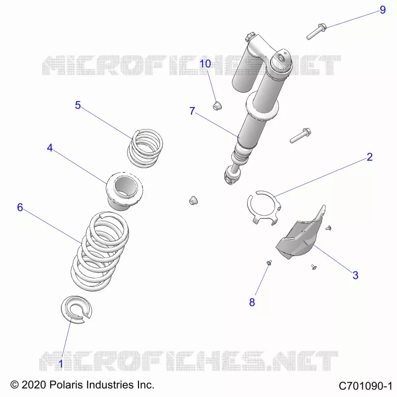 SUSPENSION, REAR SHOCK MONTAGGIO