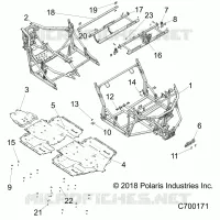 CHASSIS, TELAIO PRINCIPALE AND SKID PLATES