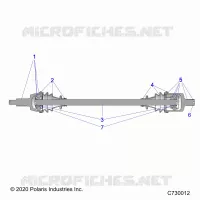 TRASMISSIONE, FRONT HALF SHAFT