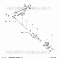 BRAKES, PEDAL AND CILINDRO PRINCIPALE MOUNTING