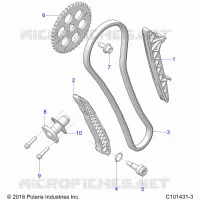 CAM CATENA AND TENSIONER