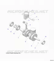 ENGINE, PISTON AND ALBERO MOTORE