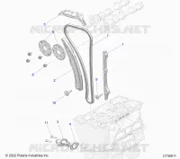 CAM CATENA AND TENSIONER