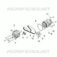 ENGINE, ALTERNATORE AND COMPRESSOR