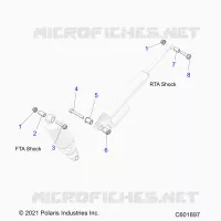 SUSPENSION, SHOCK MONTAGGIO, REAR SUSP.