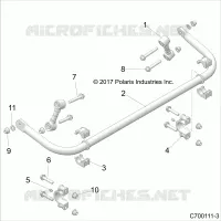 SUSPENSION, REAR BARRA DI STABILIZZAZIONE