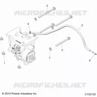 TRASMISSIONE, GEARCASE MOUNTING, REAR