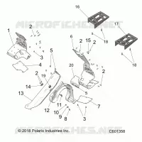 CHASSIS, PROTEZIONE FRIZIONE AND FOOTRESTS