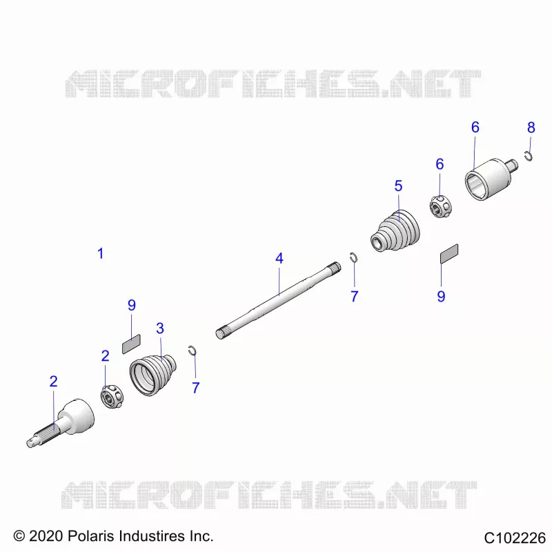 TRASMISSIONE, REAR DRIVE SHAFT