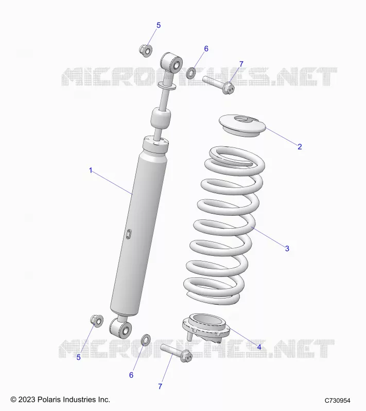 SUSPENSION, SHOCK ANTERIORE MOUNTING