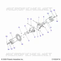 SOSPENSIONE POSTERIORE HUBS, CARRIER AND BRAKE DISC