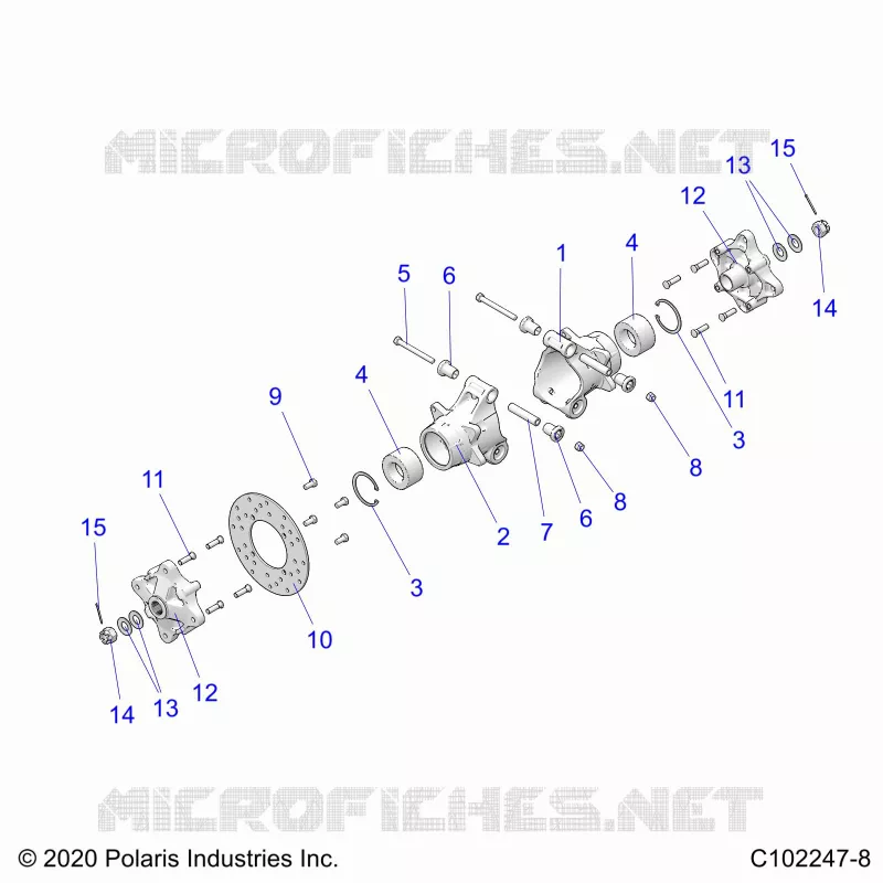 SOSPENSIONE POSTERIORE HUBS, CARRIER AND BRAKE DISC
