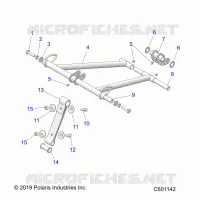 SUSPENSION, ANTERIORE COPPIA ARM