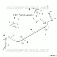 SUSPENSION, REAR BARRA DI STABILIZZAZIONE
