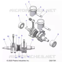 ENGINE, PISTON AND ALBERO MOTORE
