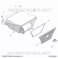 BODY, STORAGE BOX, REAR