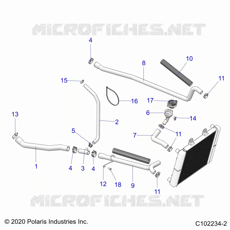 ENGINE, SISTEMA DI RAFFREDDAMENTO, HOSES