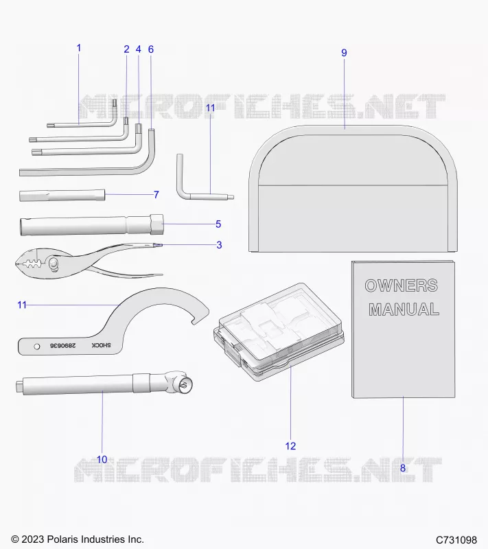 REFERENCE, MANUALE DEL PROPRIETARIO AND TOOL KIT