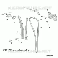 CAM CATENA AND TENSIONER