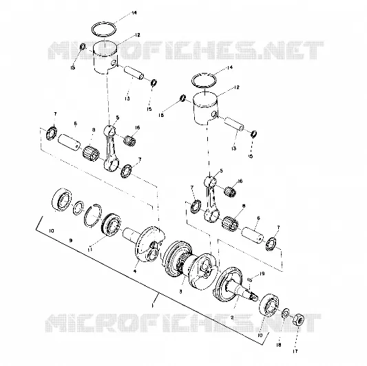 PISTON AND ALBERO MOTORE (SS) (4910951095023A)