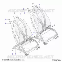 SEDE BELT MOUNTING, REAR
