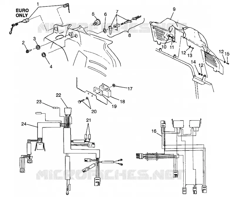 CONSOLE   CABLAGGIO STORM 0975782, STORM S.E. H975782, EUROPEAN STORM (4937823782A010)