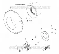 RUOTA ANTERIORE and HUB, FRONT