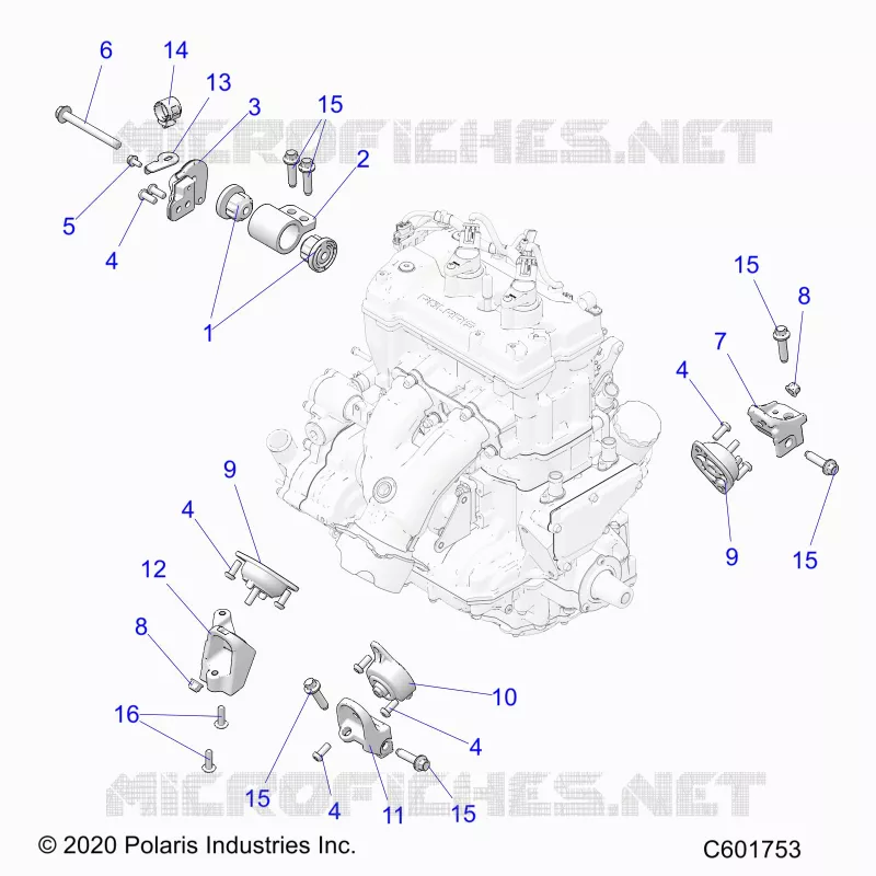 MOTORE, MOUNTING & LONG BLOCK